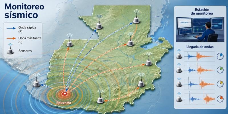 ¿Cómo detecta un sismo la red de monitoreo del INSIVUMEH?