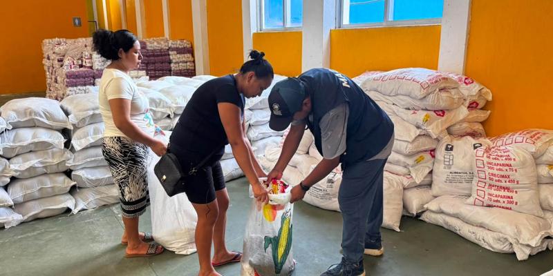 Llegan alimentos para familias de El Asintal