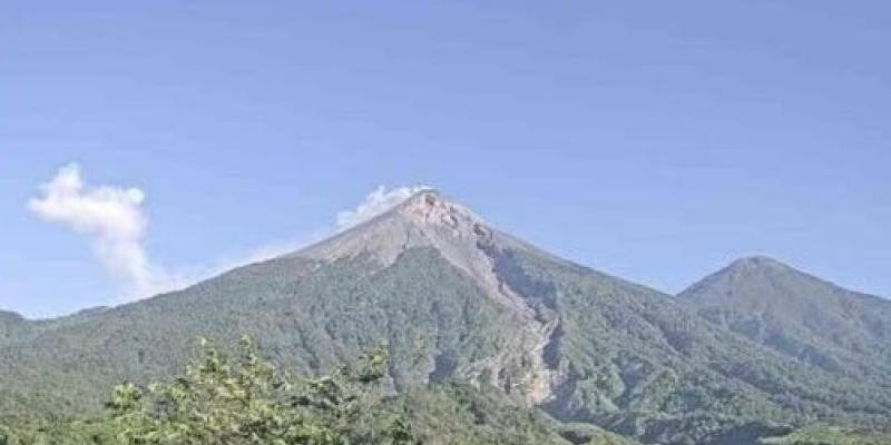Zona despejada y con pocas explosiones en el Volcán de Fuego