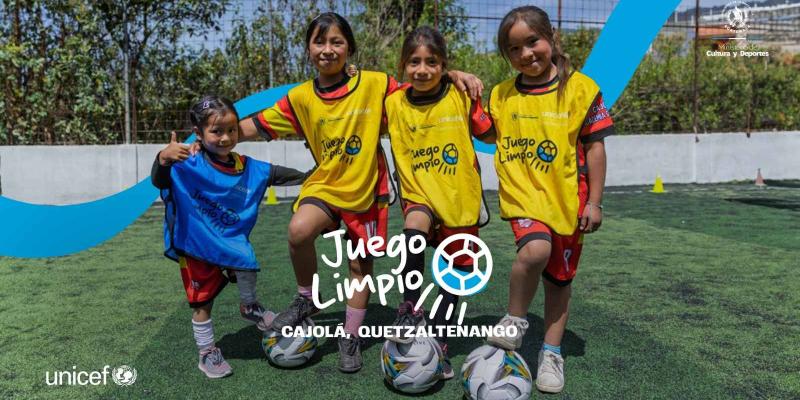 Quetzaltenango celebró con alegría el primer aniversario del programa Juego Limpio FEM en el municipio de Cajolá, un espacio donde las niñas y jóvenes pueden desarrollarse a través del deporte y la recreación.